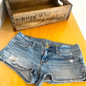 Distressed Jean Shorts